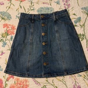 Refuge jean skirt
